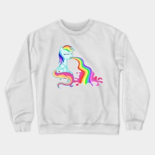 Pegasus Puking Rainbows Crewneck Sweatshirt